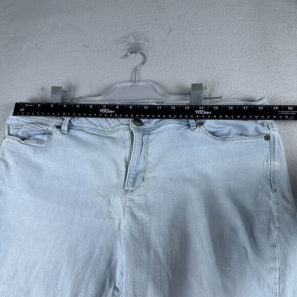 J. Jill Cropped Jeans Womens Size 18 Authentic Fit Denim Mid Rise Blue - Picture 7 of 12